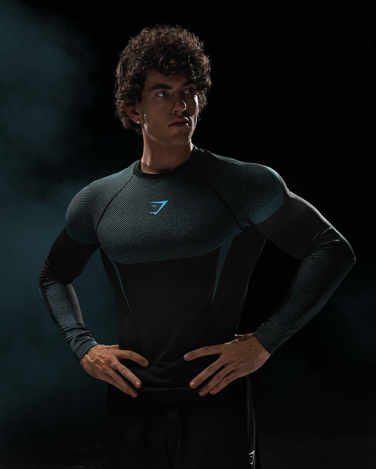 GYMSHARK/ONYX5 Long-Sleeve Compression Training Shirt