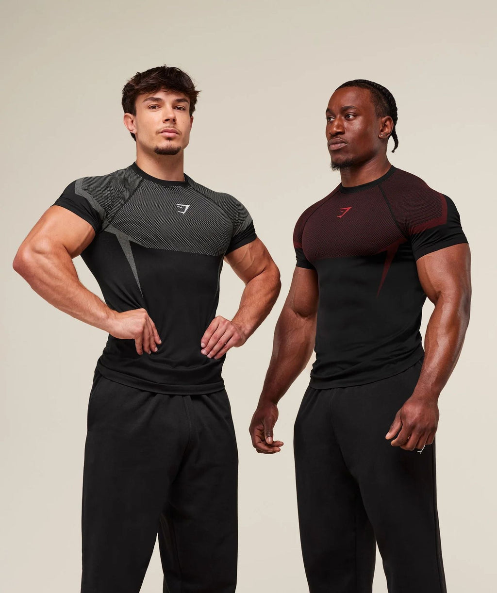 GYMSHARK/ONYX5 Short-Sleeve Compression Training Shirt