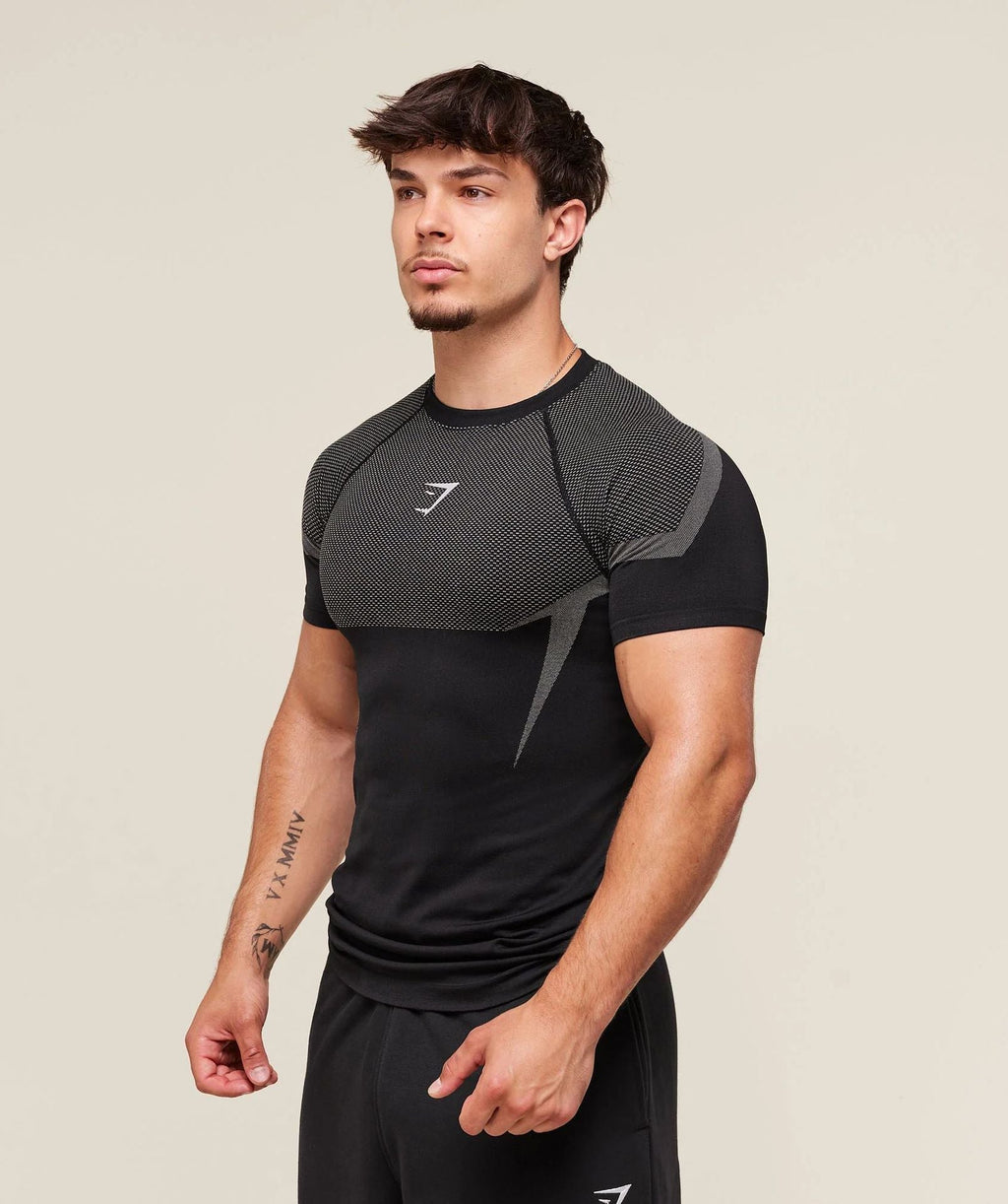 GYMSHARK/ONYX5 Short-Sleeve Compression Training Shirt