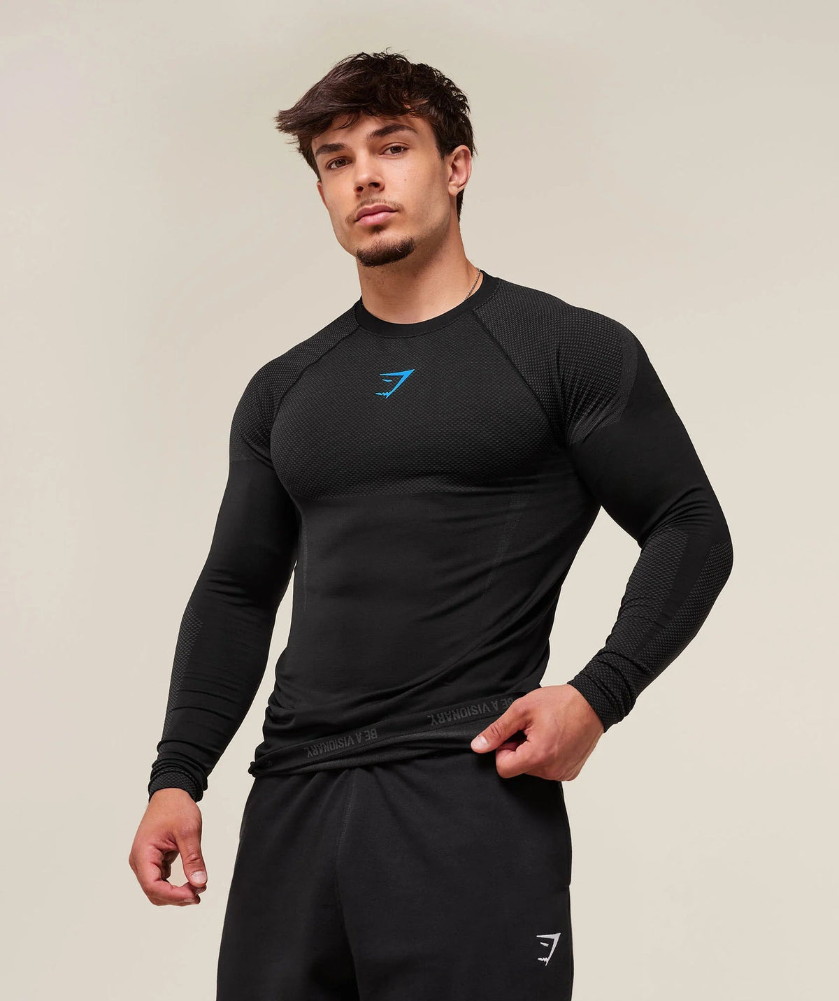 GYMSHARK/ONYX5 Long-Sleeve Compression Training Shirt