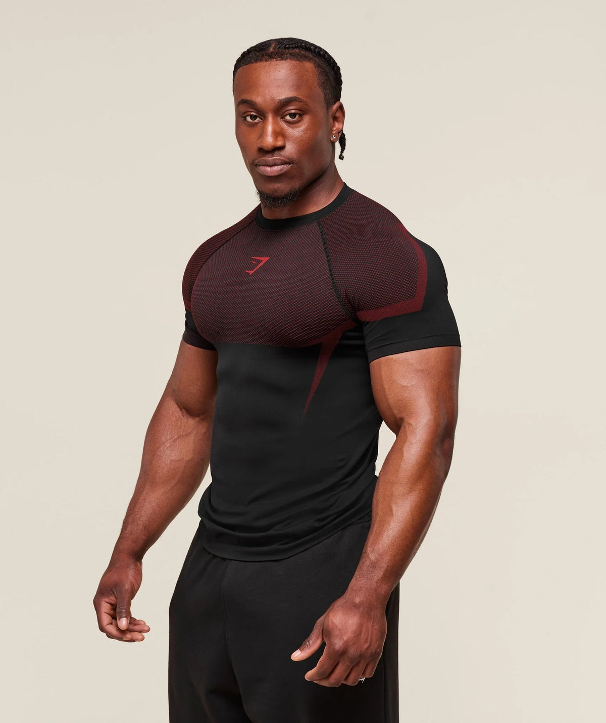 GYMSHARK/ONYX5 Short-Sleeve Compression Training Shirt