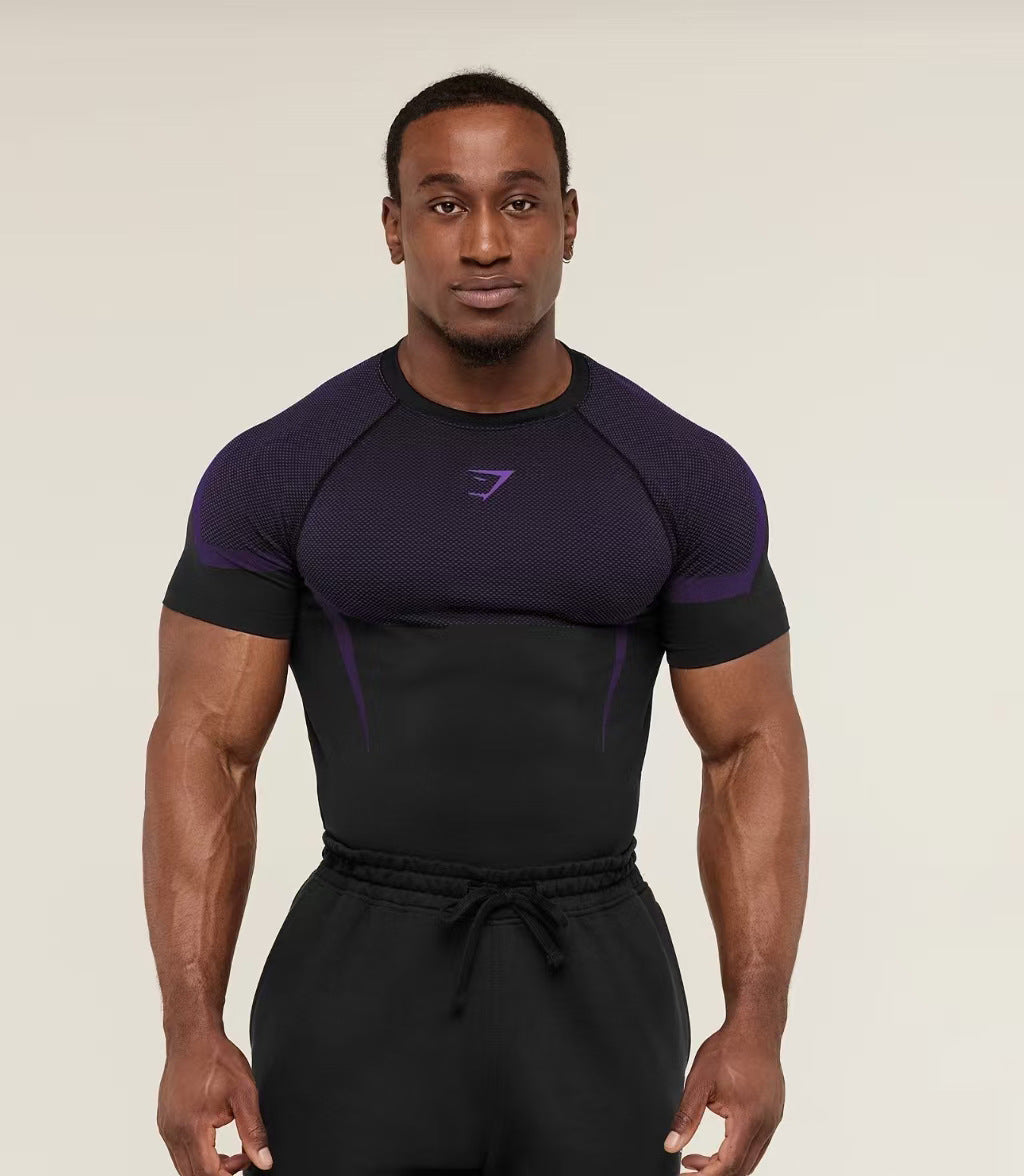GYMSHARK/ONYX5 Short-Sleeve Compression Training Shirt